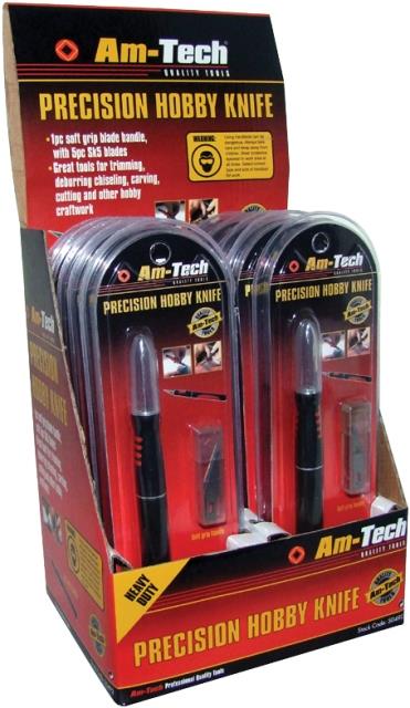 (image for) Amtech Hobby Knife With 5 Blades